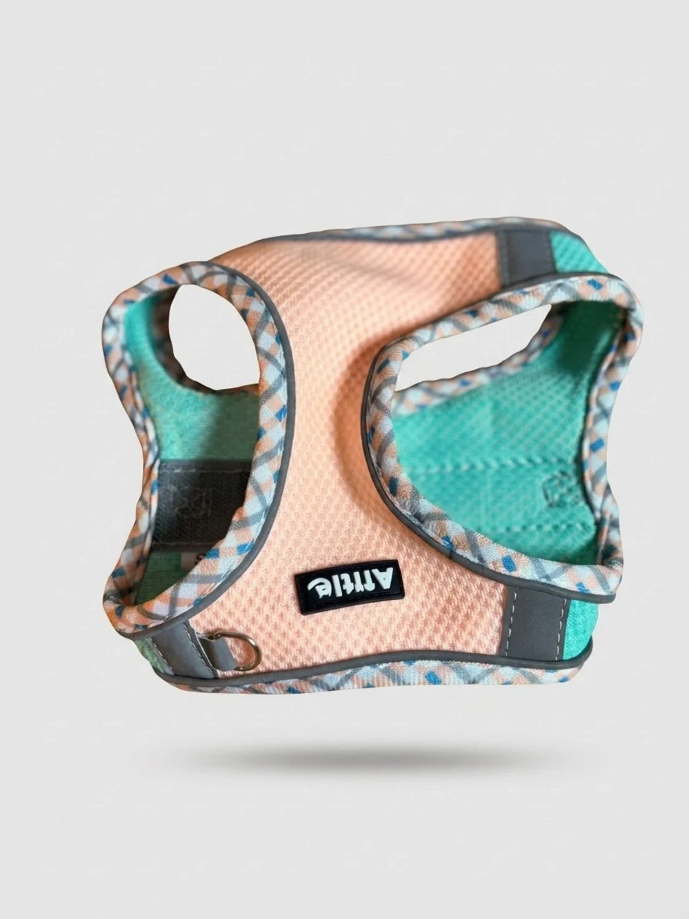 Aittle Breathable Mesh Pet Harness Peach and Teal Size Small New